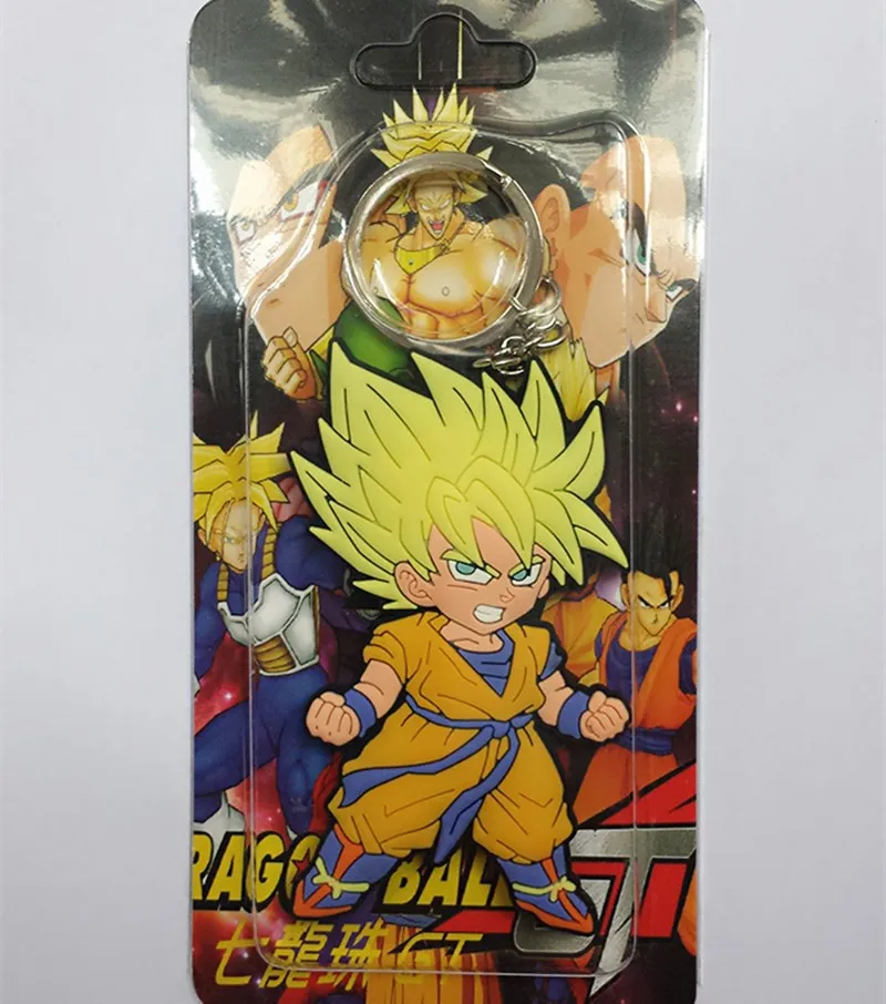 Dragon Ball Z Chaveiro Super Saiyajin Goku Moda Dos Desenhos Animados Anime  Chaveiro Carro Ação PVC Figura Brinquedos Pingente De Silicone NA Caixa De  $246,08